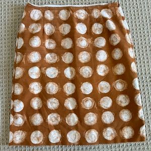 Maeve Anthropologie skirt patterned circles Sz 6